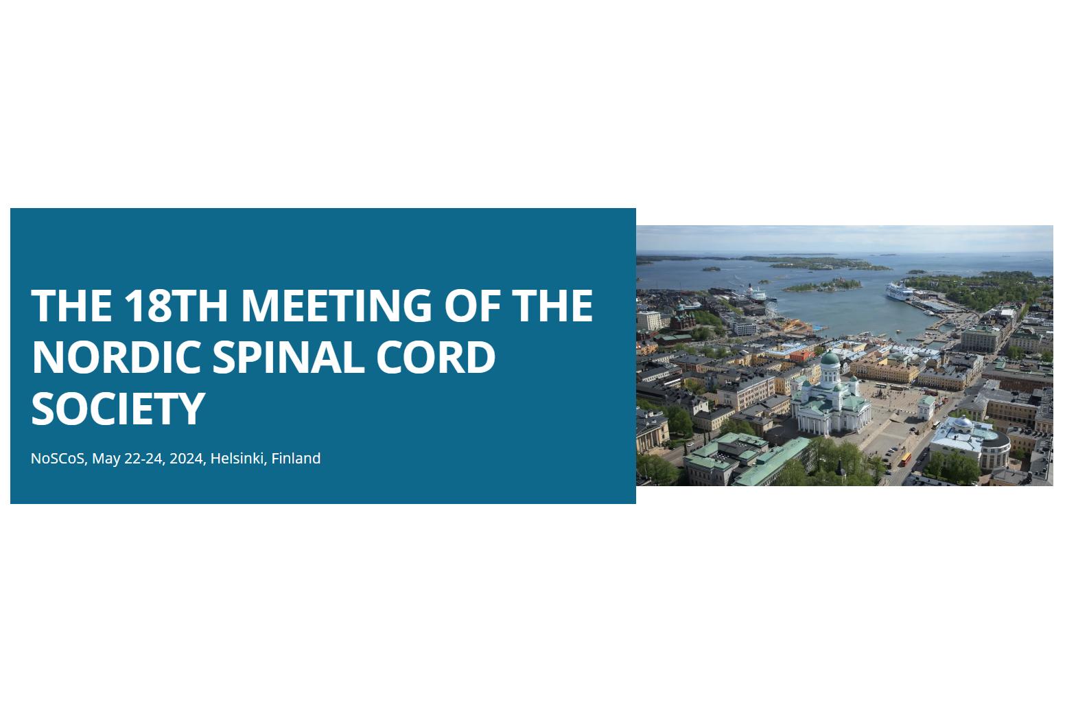 THE 18TH MEETING OF THE NORDIC SPINAL CORD SOCIETY