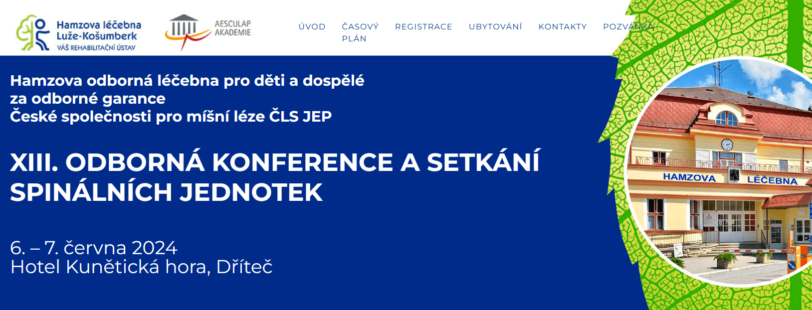 XIII. ODBORNÁ KONFERENCE A SETKÁNÍ SPINÁLNÍCH JEDNOTEK